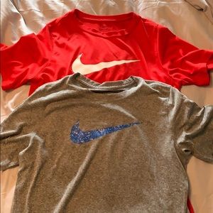 Two Nike Dri-Fit shirts